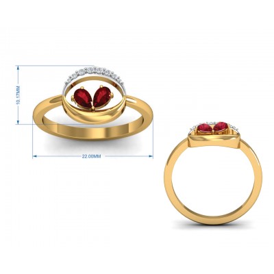 Chiti Ruby Diamond Ring